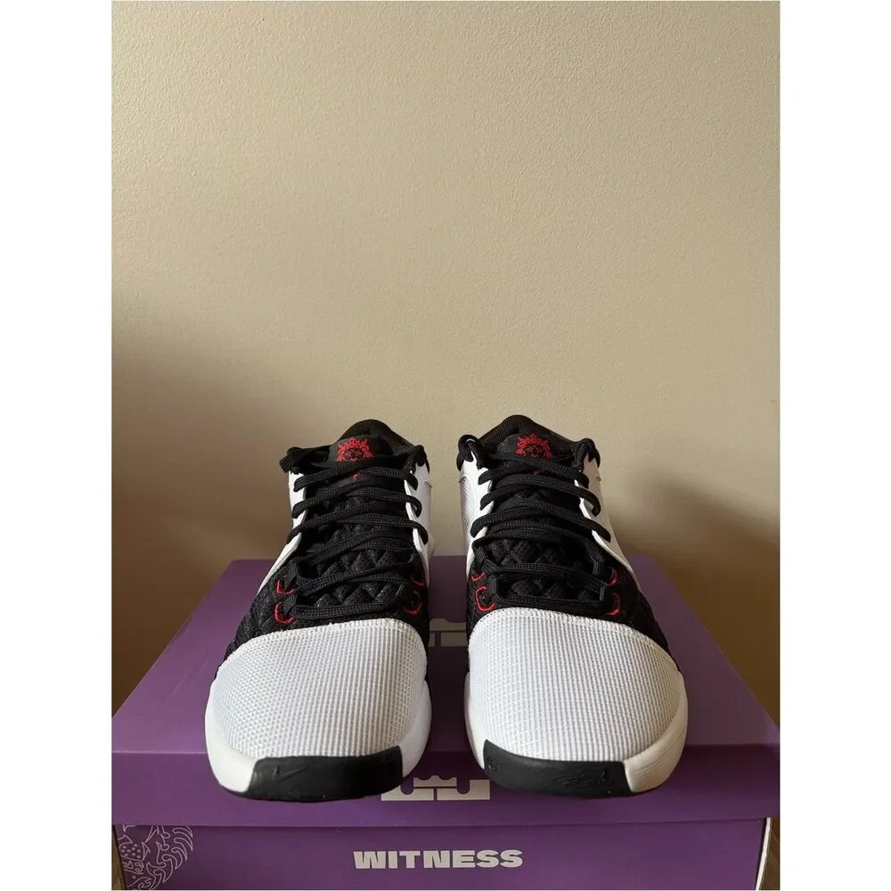 Nike Lebron Witness 8 White University Red FB2239-103 Men’s Size 10